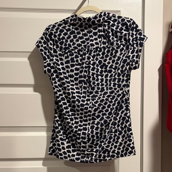 Alfani Black and White Patterned Blouse - Picture 3 of 3